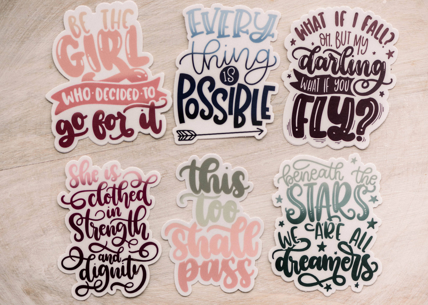 What If I Fall? Vinyl Sticker, 3x3 inch