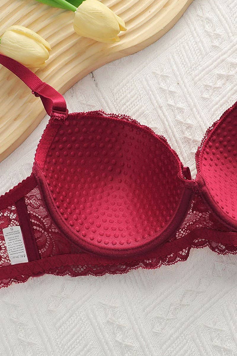 LACE UNDERWIRE PUSH-UP BRA & PANTY SET
