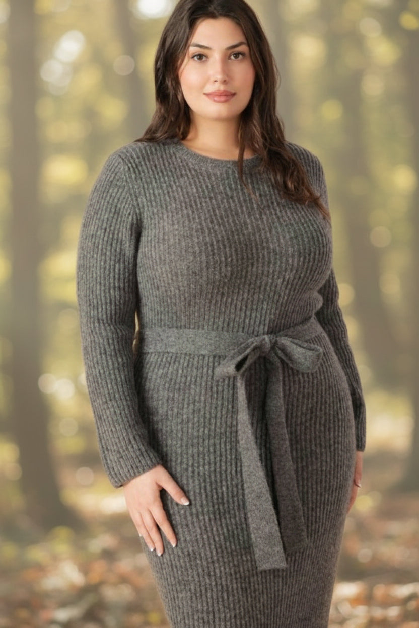 Plus Size Sweater Knit Dress