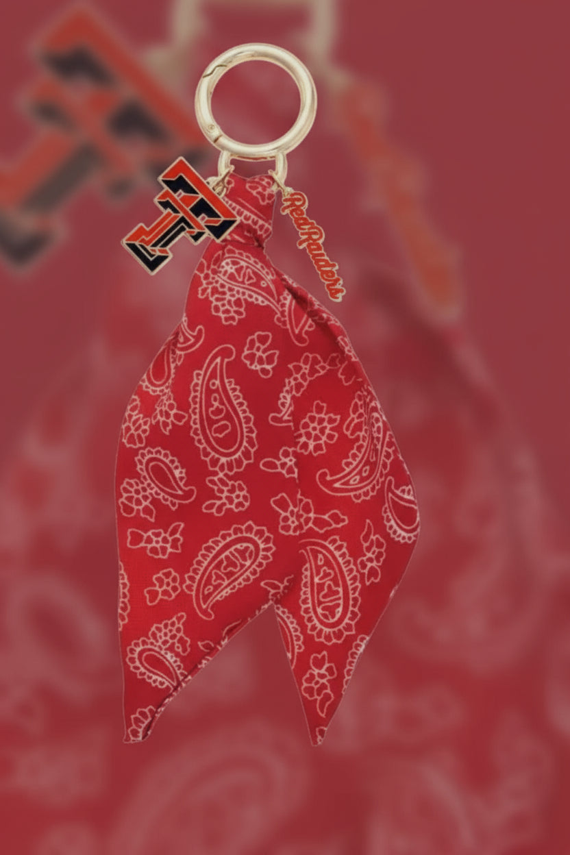 Texas Tech Pre-Order Collection Logo Bandana Bag Charm