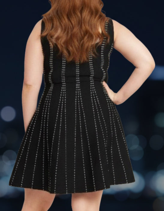 Plus Size Jacquard Sweater Knit