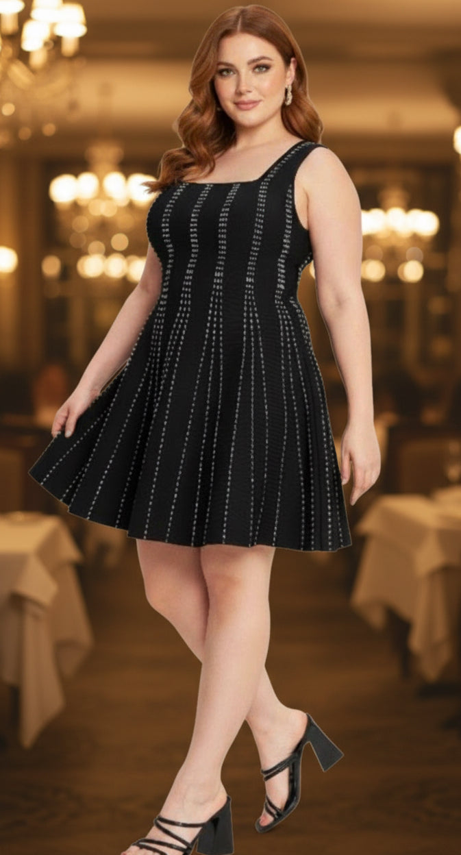 Plus Size Jacquard Sweater Knit