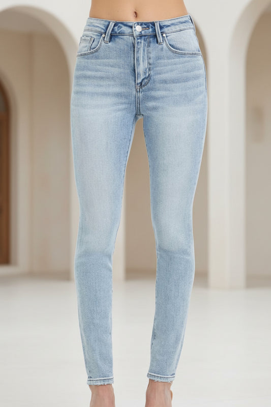 High Rise Ankle Skinny Jeans