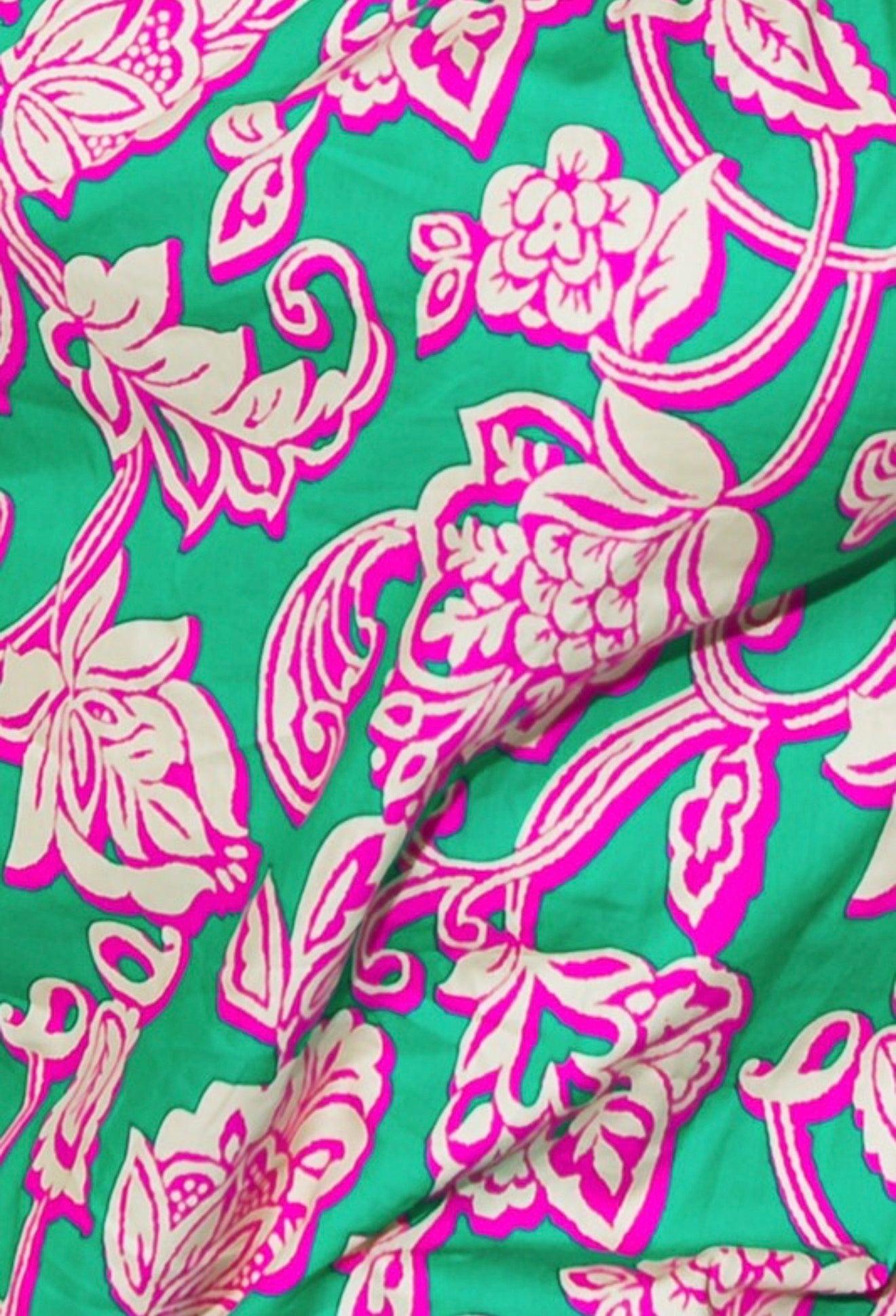 Plus Size Printed Poplin Off The Shoulder Neckline Top