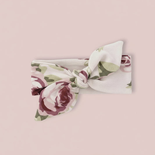 A Little Pumpkin Pre-Order Collection- Baby Girl’s Cabbage Rose Cotton Headband