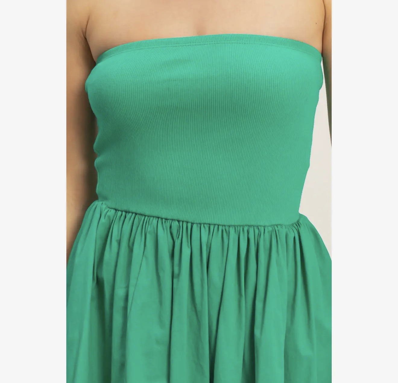 Strapless Flowy Mini Dress