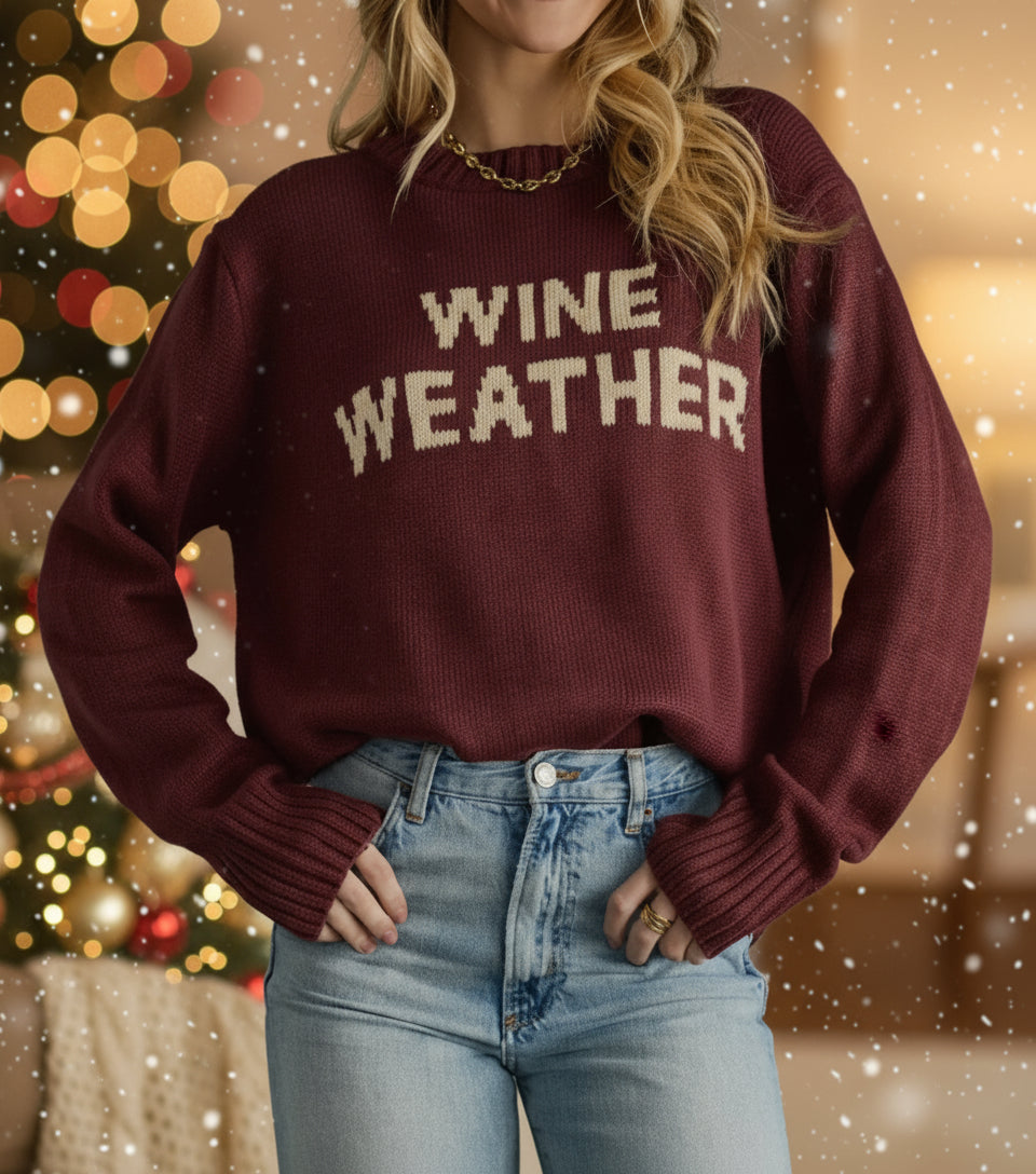 Wine Weather Sweater