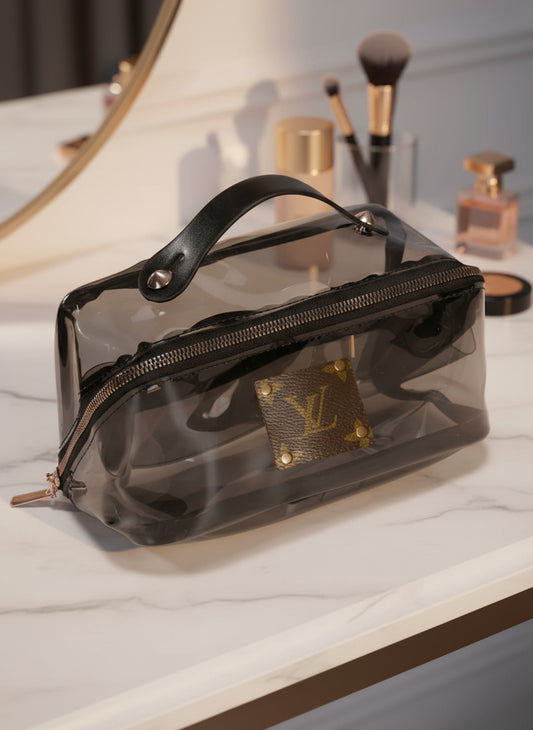 Pre- Order Up-cycled Smokey Makeup Pouch