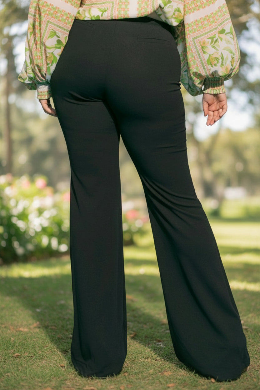 Plus Size High Rise Flare Pant
