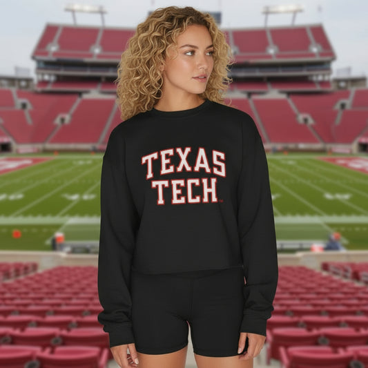 Texas Tech Pre-Order Collection- Black Crewneck Sweater